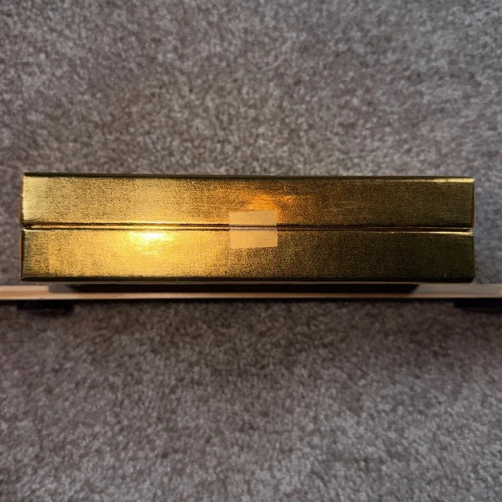 Vintage Estee Lauder Gold Wave Compact Set Translucent Face Powder Ecru Style